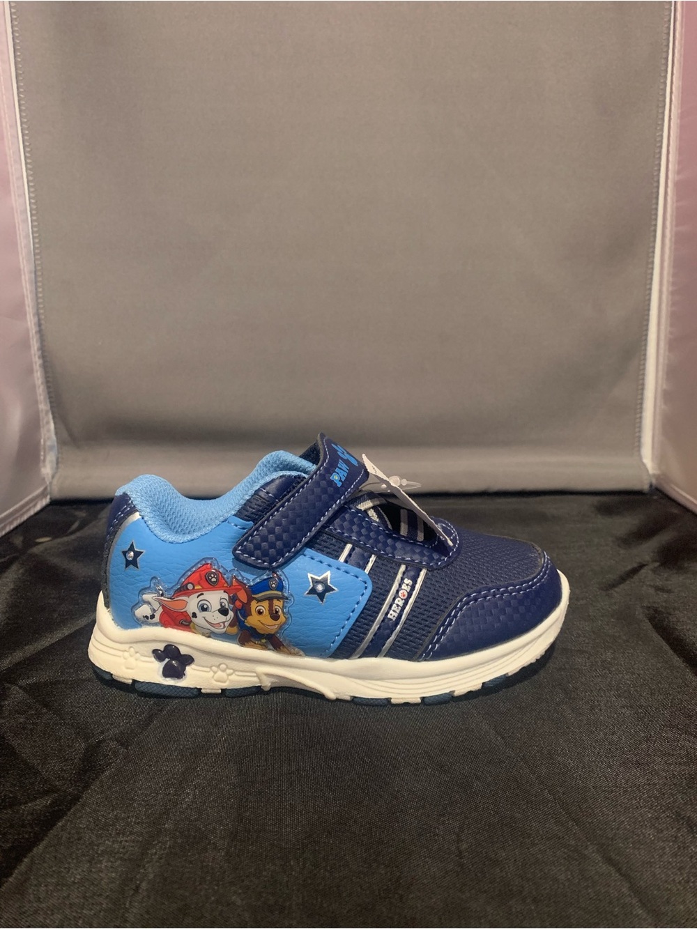 Paw Patrol Navy and Light Blue Kids Sneakers with Paw Detail - Picture 4 of 11